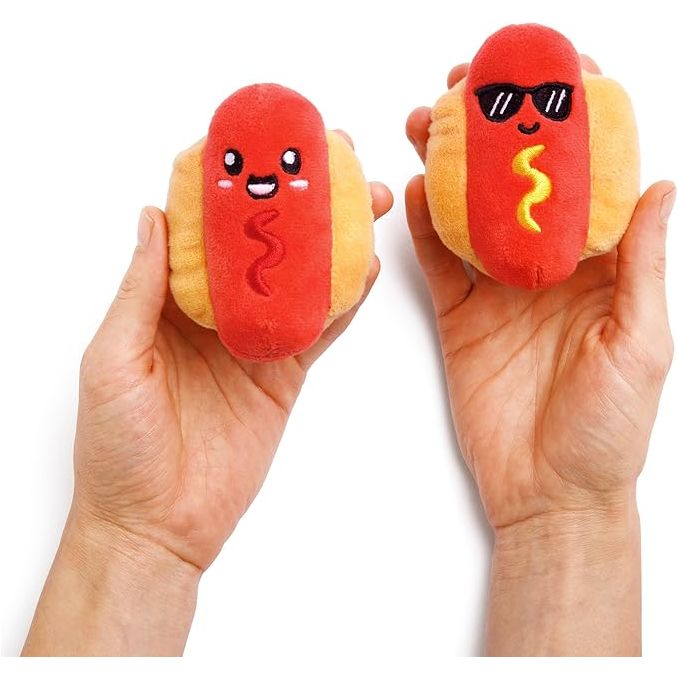 Emotional Support Hot Dogs Set of 5 Plush Toys by What Do You Meme - Owl & Goose Gifts