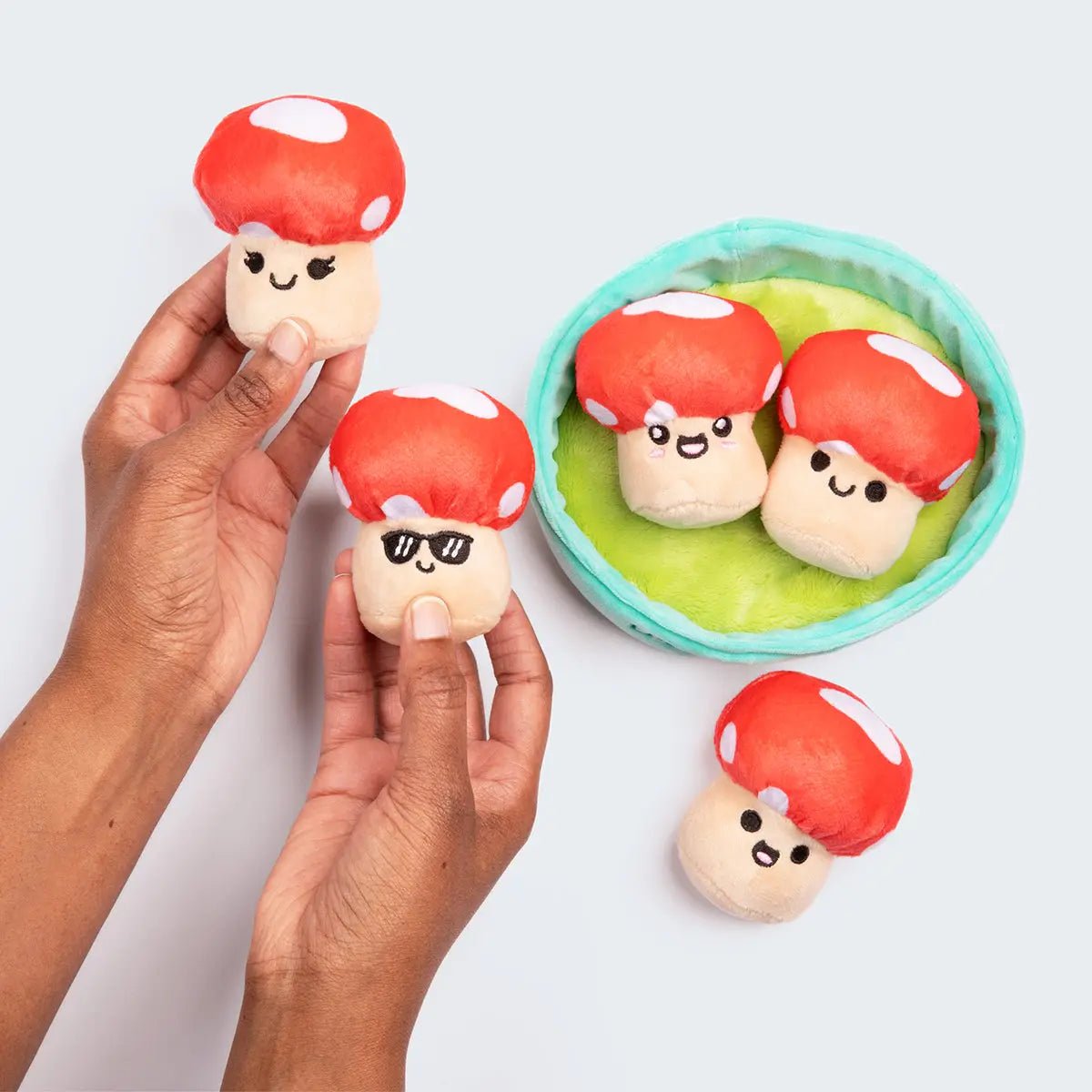 Emotional Support Mushrooms Set of 5 Plush Toys by What Do You Meme - Owl & Goose Gifts