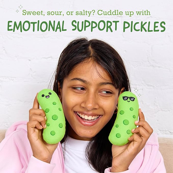Emotional Support Pickles Set of 5 Plush Toys by What Do You Meme - Owl & Goose Gifts