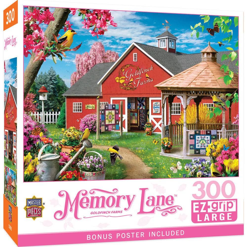 MasterPieces Memory Lane Goldfinch Farms - 300 Piece EZ Grip Jigsaw Puzzle
