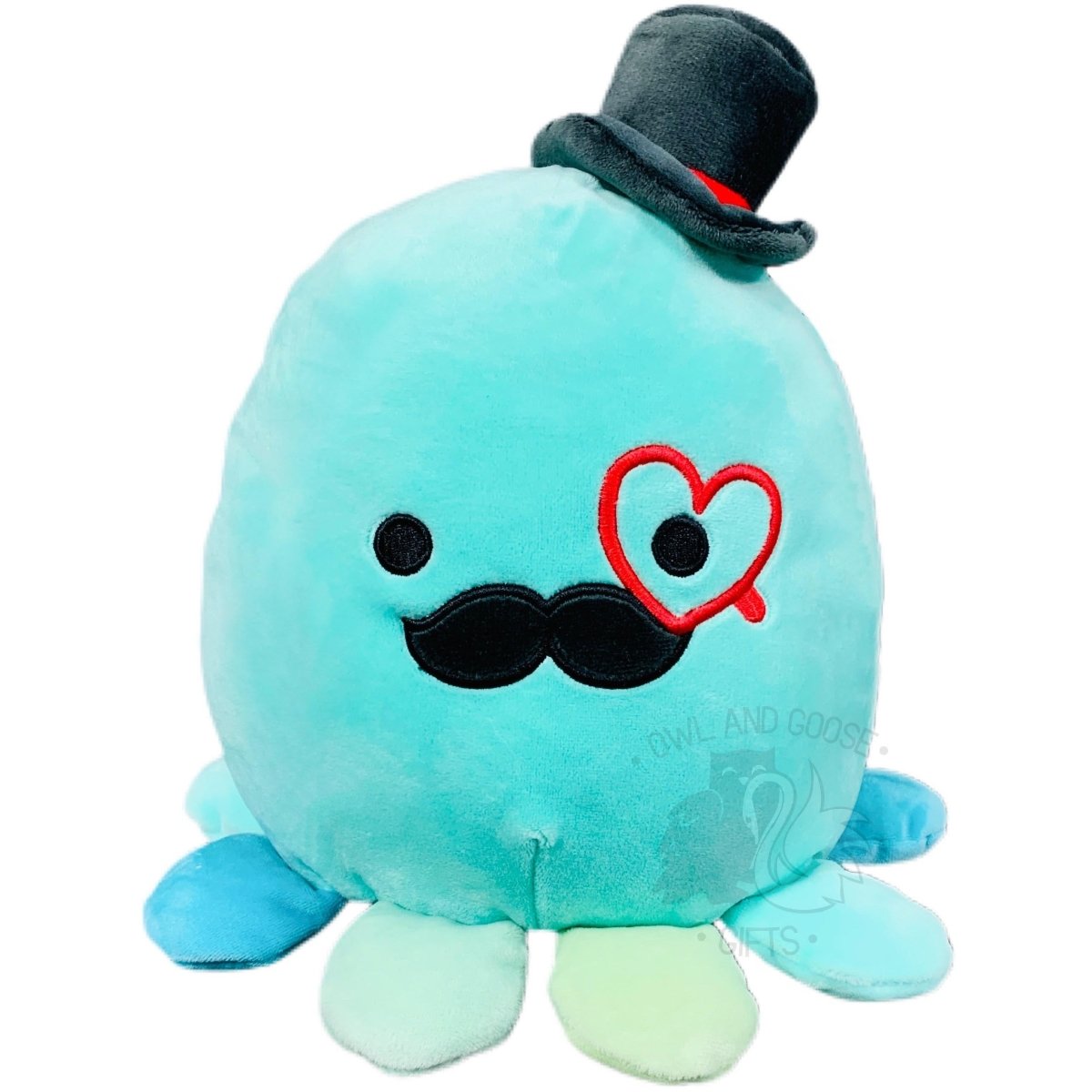 Squishmallow 8 Inch Eiko the Octopus Valentine Plush Toy - Owl & Goose Gifts