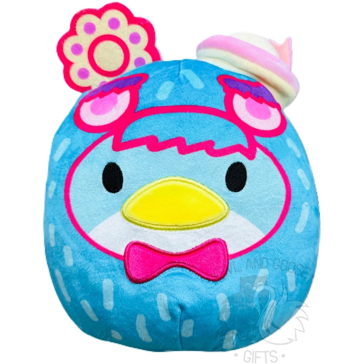 Squishmallow 8 Inch Sanrio Haiju Tuxedo Sam Plush Toy - Owl & Goose Gifts