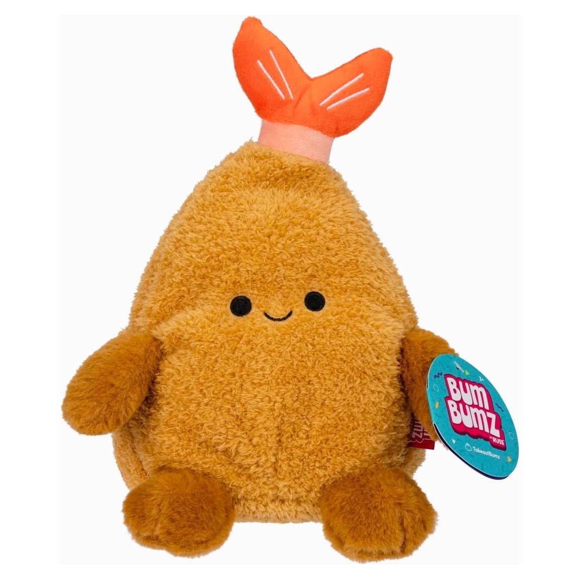 Bum Bumz 7.5 Inch Tim the Tempura Shrimp Takeout Bumz Plush Toy - Owl & Goose Gifts