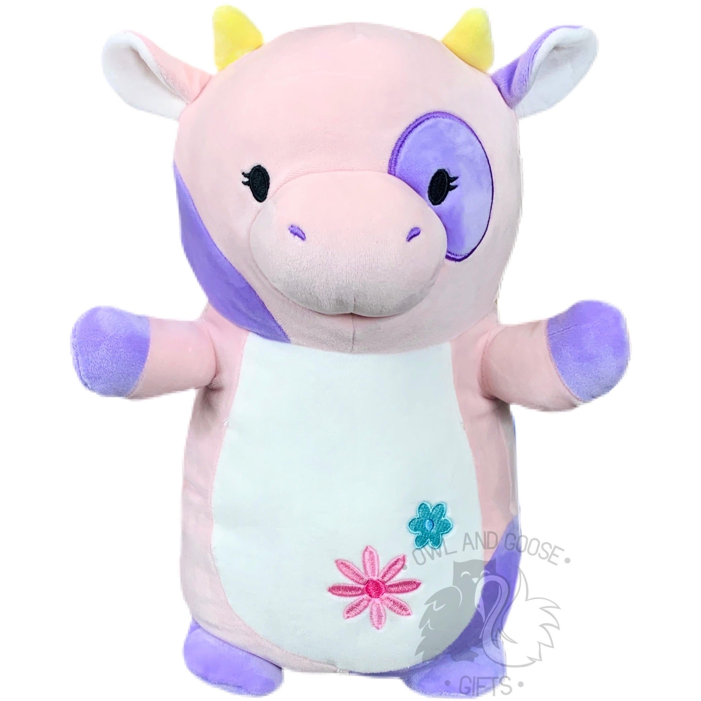 Squishmallow 14 Inch Patty the Cow Easter Hug Mees Plush Toy